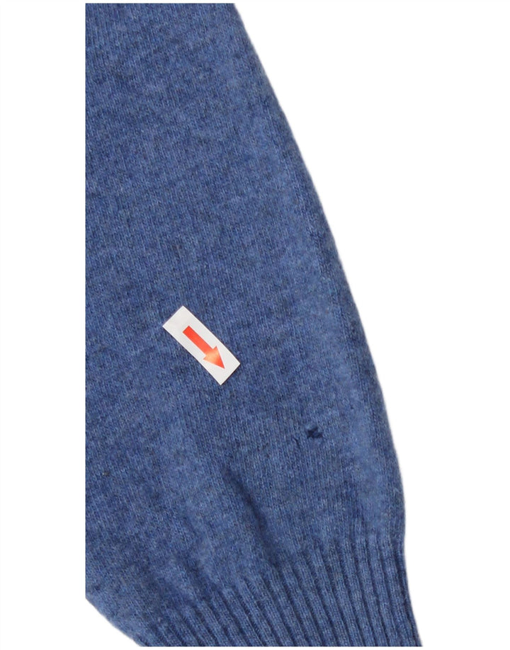 Maglione maglione girocollo da uomo Zara grande blu