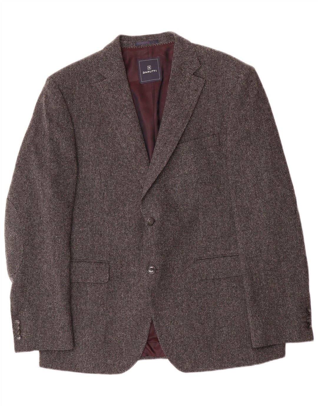 Giacca Blazer a 2 Bottoni da Uomo Barutti IT 54 2XL Lana Grigia