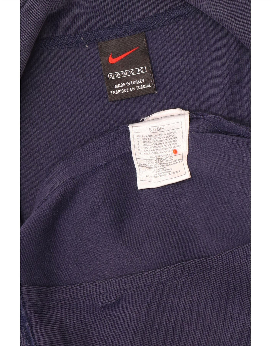 Giacca superiore della tuta da ragazzo Nike 15-16 anni XL Blu navy