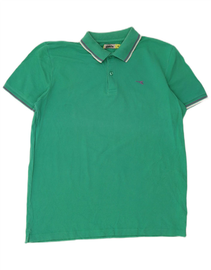 Polo Diadora Uomo XL Verde Cotone