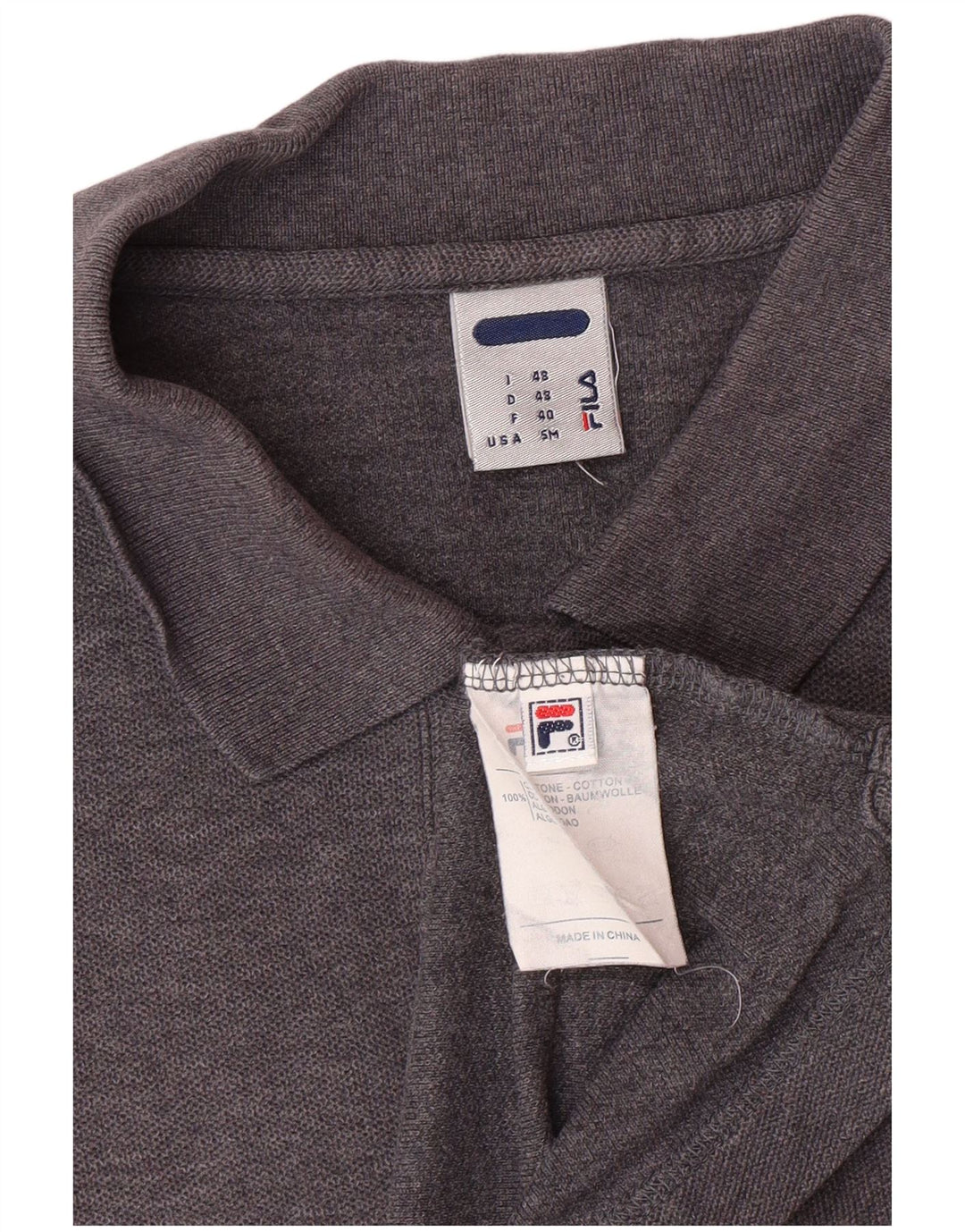 Polo Uomo FILA IT 48 Small Grigio Cotone