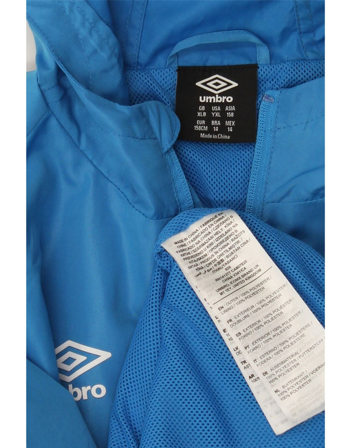 Giacca da tuta con cappuccio da ragazzo UMBRO 13-14 anni XL poliestere blu