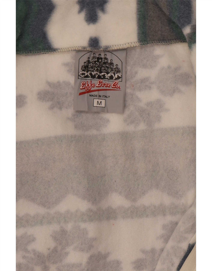 Giacca in pile vintage da uomo UK 38 Fair Isle medio multicolore