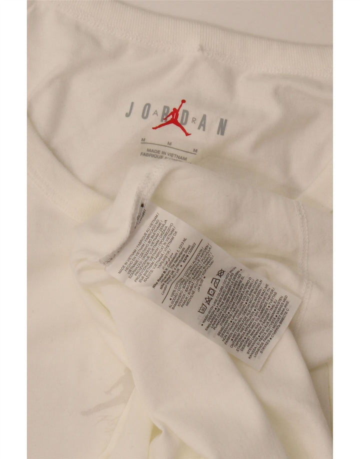 Gilet grafico da uomo Jordan, top in cotone bianco medio