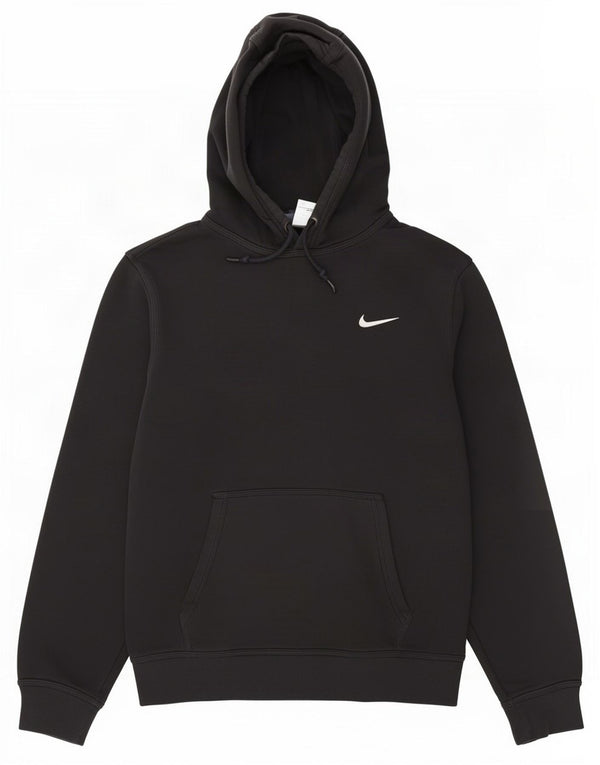 Felpa con cappuccio da uomo Nike, cotone medio nero