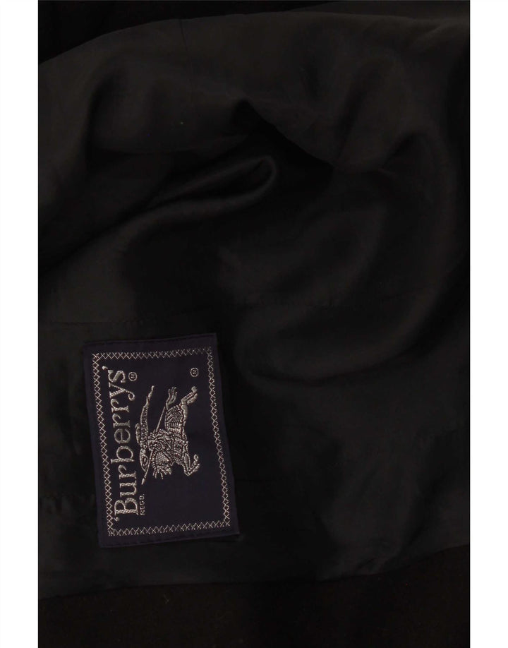 Giacca blazer a 3 bottoni da donna Burberrys UK 14 media nera
