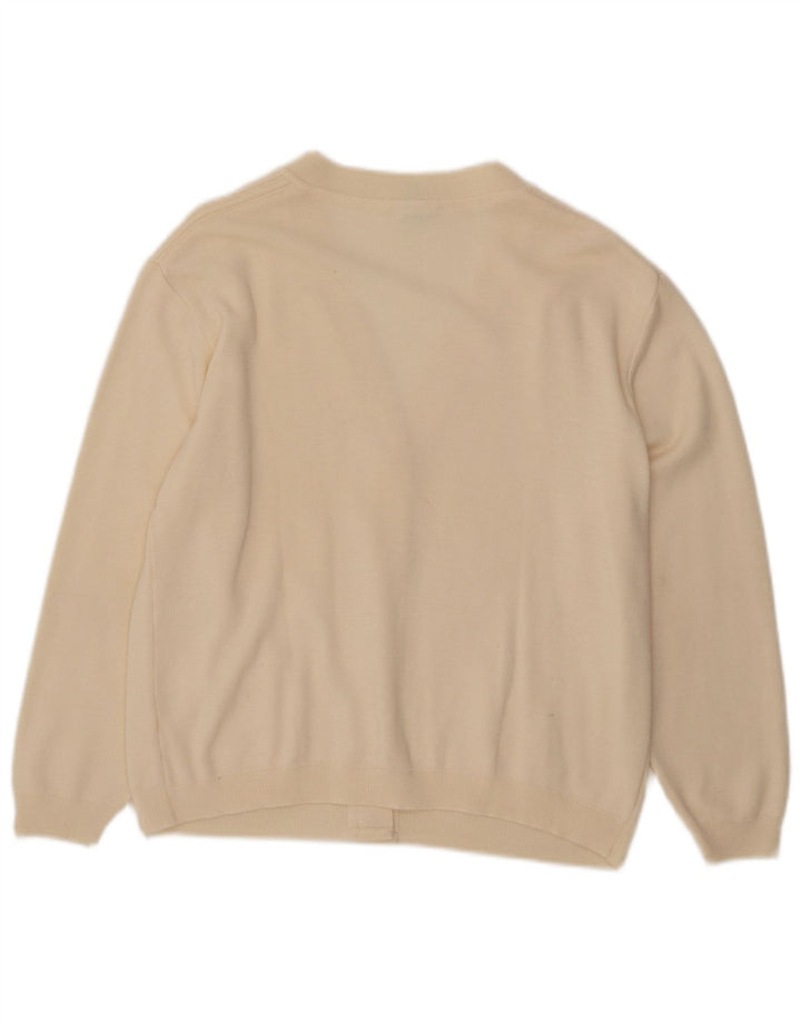 Maglione cardigan da donna VINTAGE UK 12 Beige medio