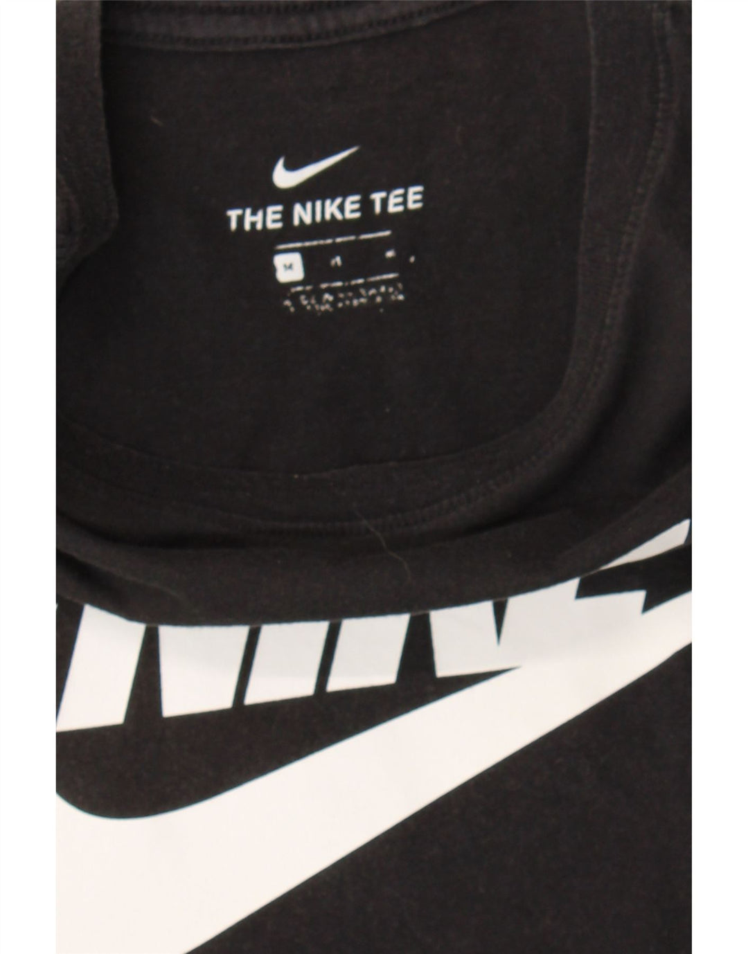 NIKE Mens Graphic T-Shirt Top Medium Black Cotton Vintage Nike and Second-Hand Nike from Messina Hembry 