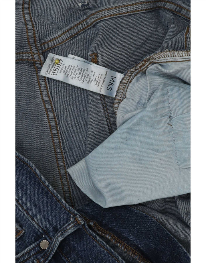 Jeans dritti da uomo Marks & Spencer W44 L29 cotone blu