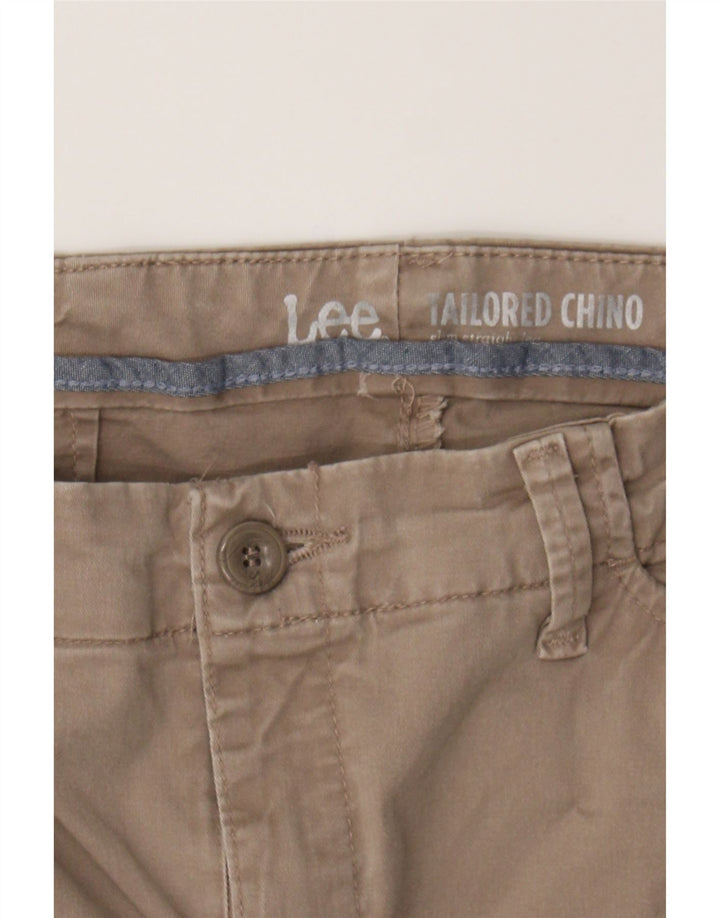 LEE Womens Slim Chino Trousers US 6 Medium W30 L29 Beige Cotton Vintage Lee and Second-Hand Lee from Messina Hembry 