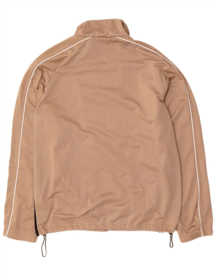 DIADORA Mens Tracksuit Top Jacket UK 40 Medium Beige Colourblock Polyester