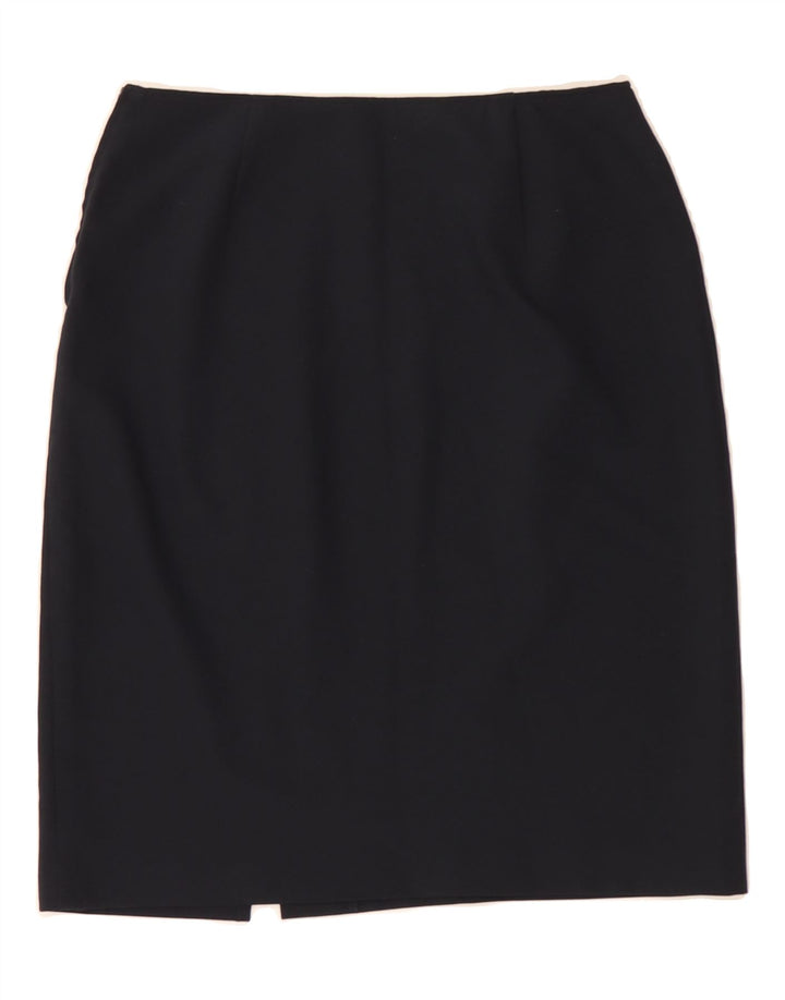BENETTON Womens Straight Skirt IT 42 Medium W28  Black Polyester Vintage Benetton and Second-Hand Benetton from Messina Hembry 
