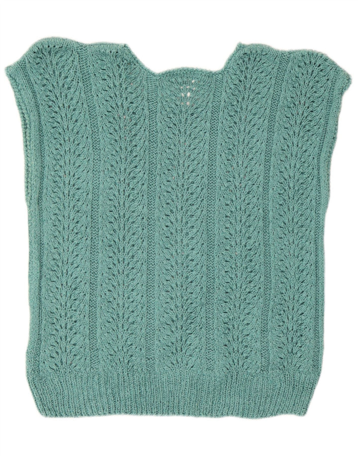 Canotta vintage da donna, taglia UK 14, grande verde