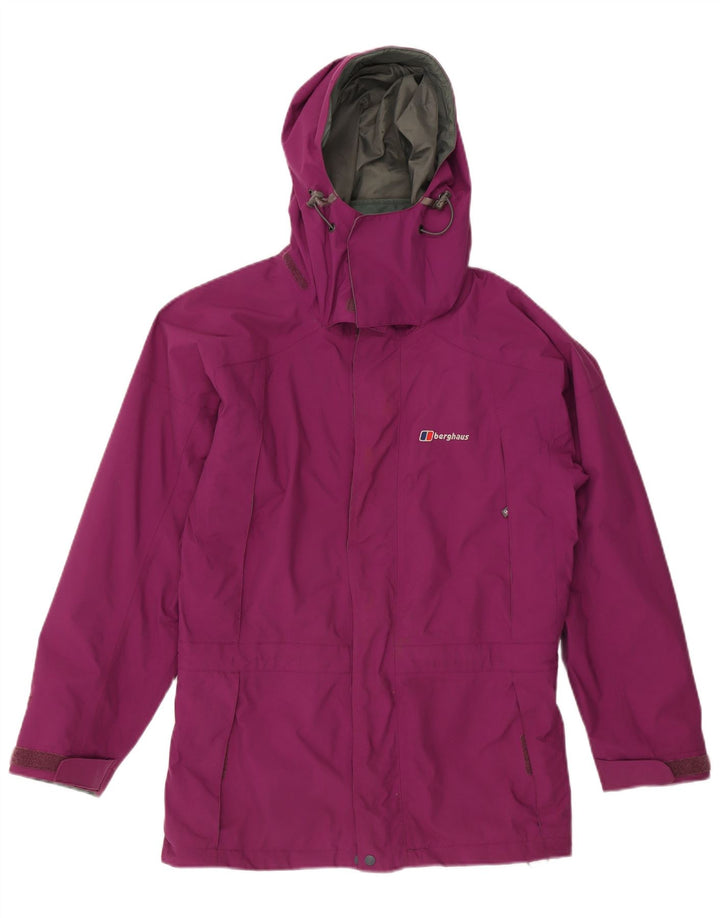 Giacca antipioggia con cappuccio da donna Berghaus UK 12 nylon viola medio