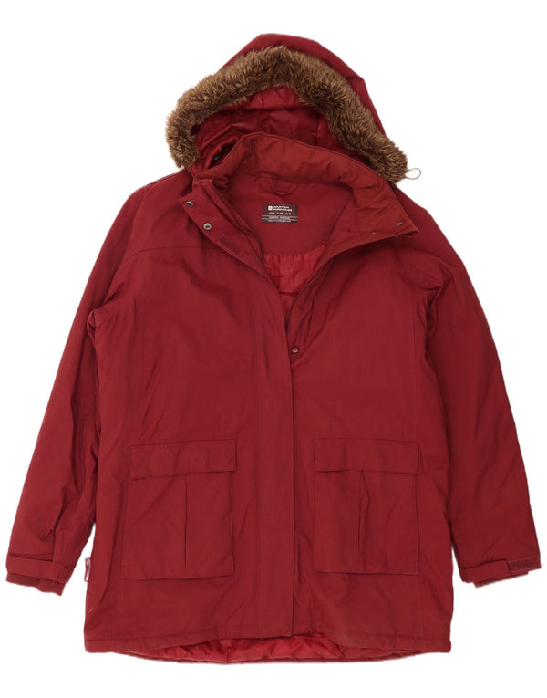Giacca a vento con cappuccio da donna Mountain Warehouse UK 20 2XL Nylon bordeaux