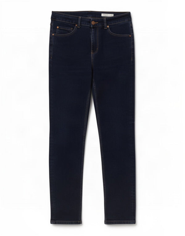 Marks & Spencer Donna The Ivy Slim Jeans UK 12 Medio W30 L27 Blu Navy
