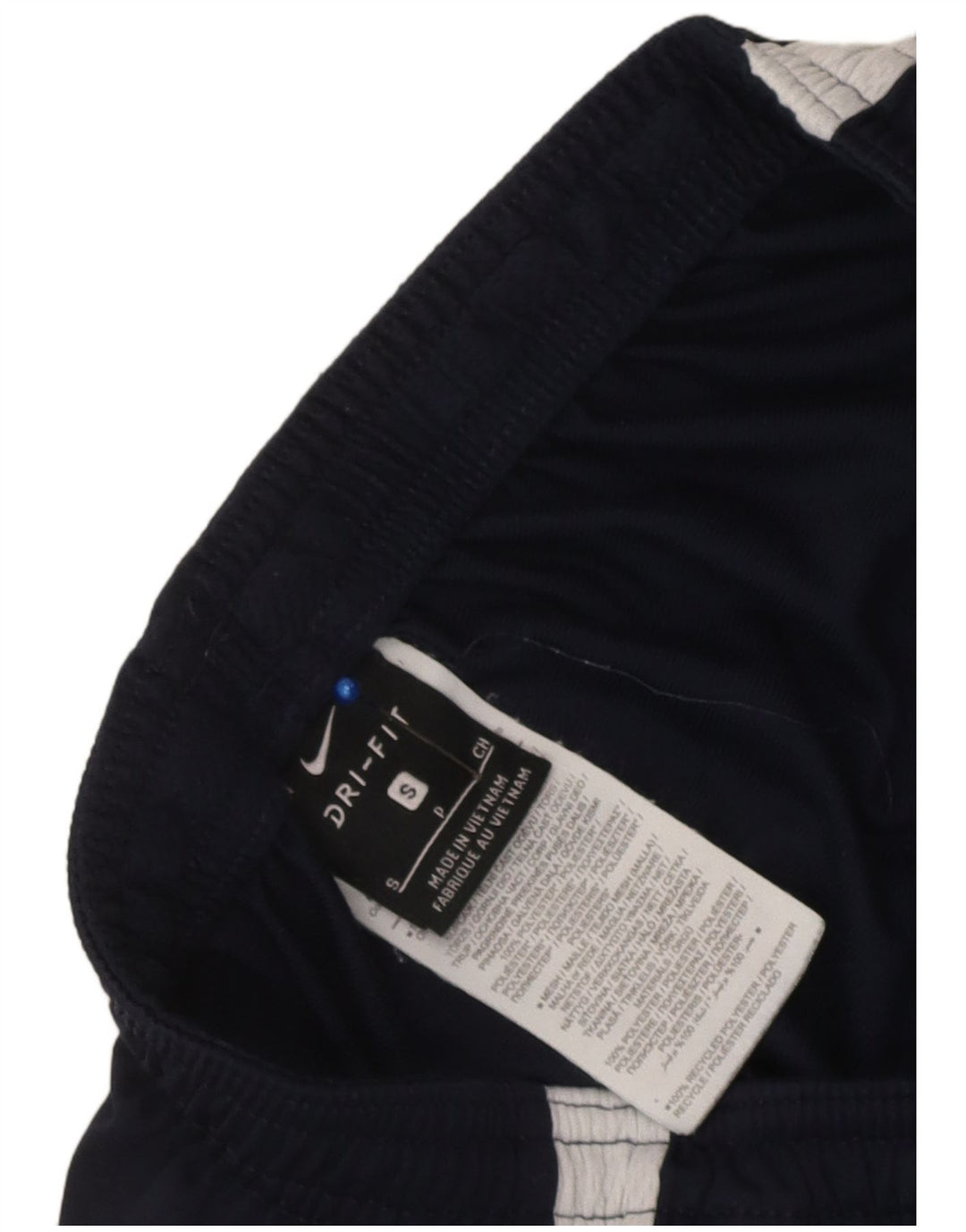 Pantaloni da tuta Nike Dri Fit da uomo, piccoli, in poliestere color block blu navy