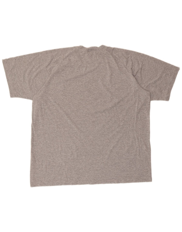 T-shirt grafica da uomo ADIDAS Top XL in cotone chiazzato grigio