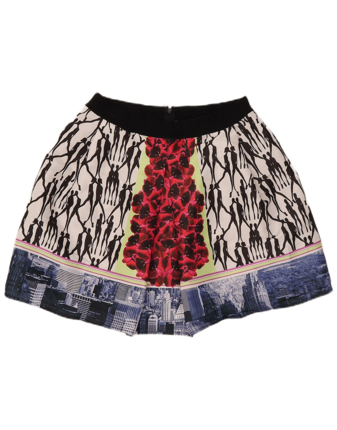 Pinko Womens Mini Skirt UK 12 Medium W28 Multicoloured Floral Polyester