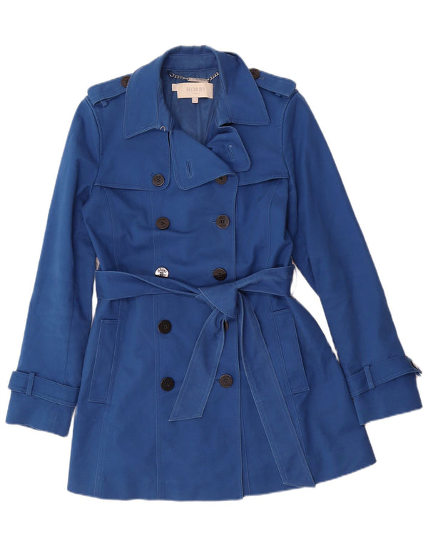 Trench da donna Hobbs UK 10 piccolo cotone blu
