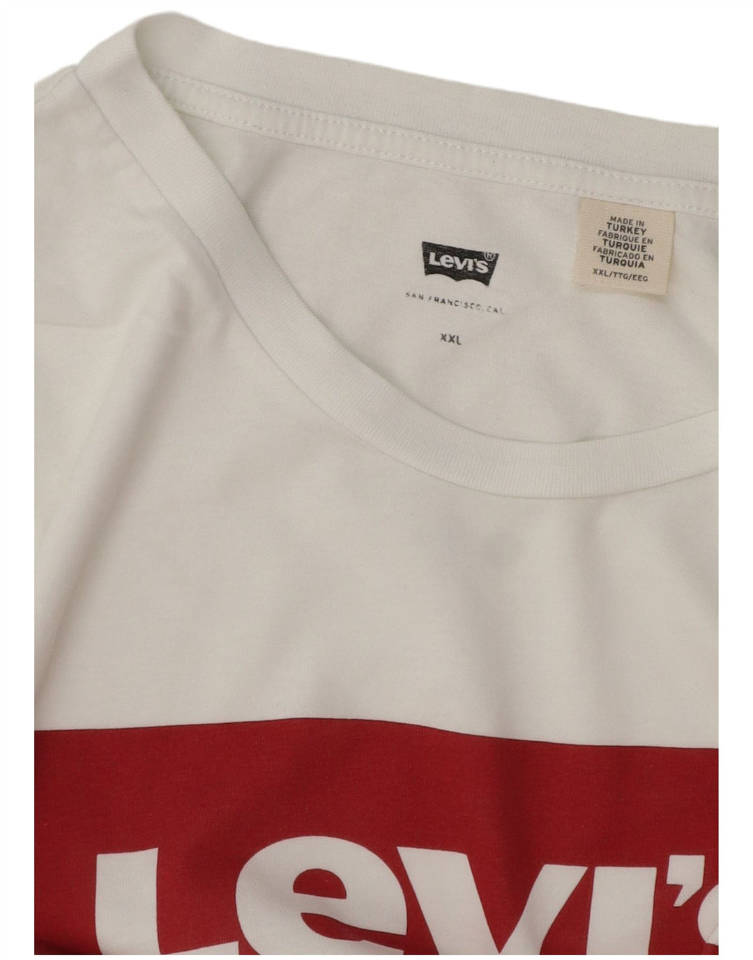 T-shirt grafica da uomo Levi's Top 2XL Bianca