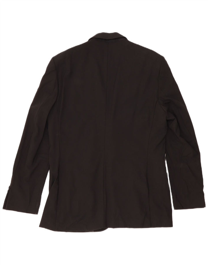Giacca blazer da uomo a 2 bottoni Zara EU 52 grande classica in lana nera