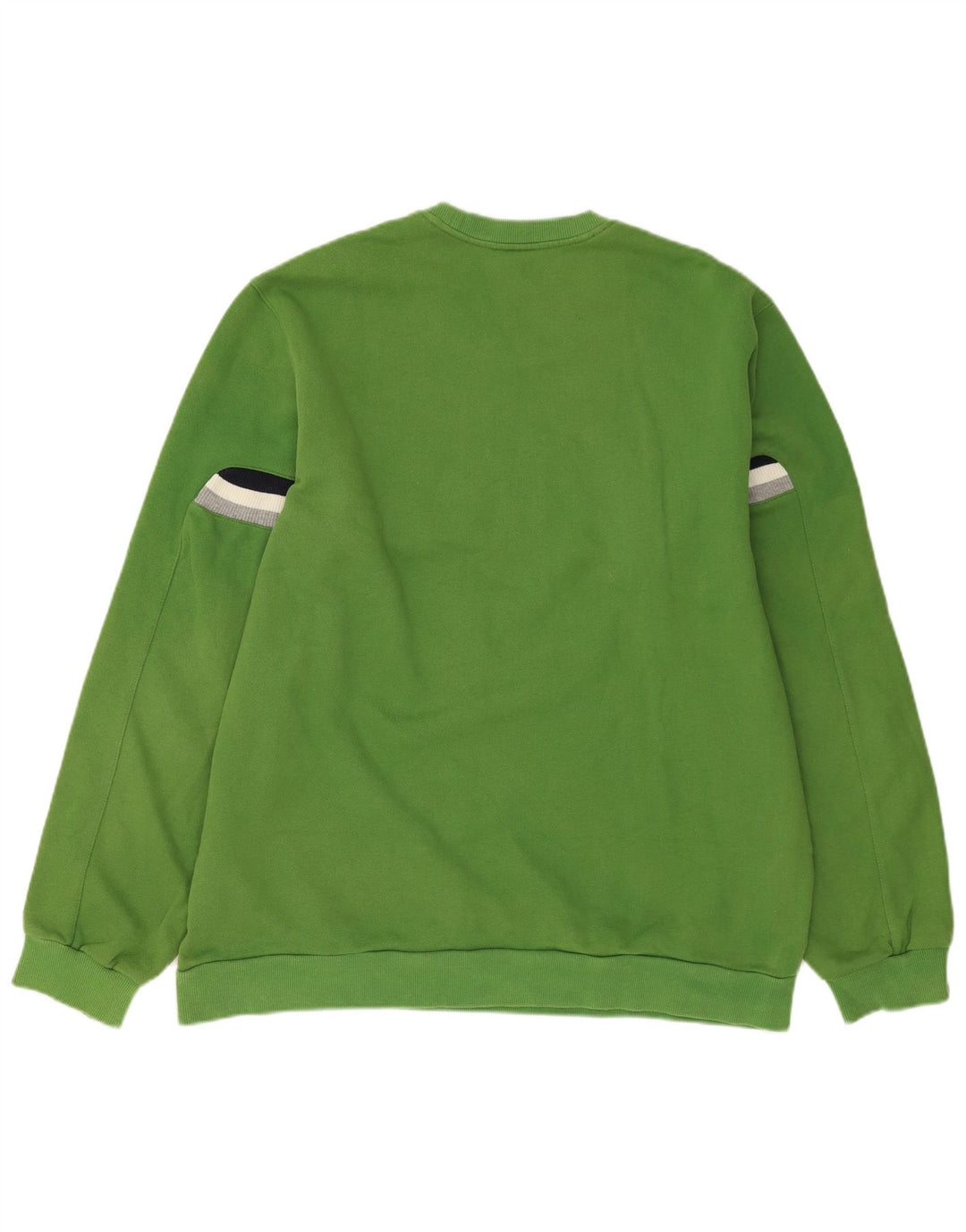Felpa grafica da uomo ADIDAS, maglione grande, cotone verde
