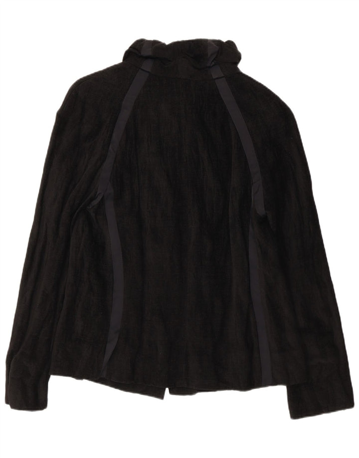 Evelin Brandt Giacca blazer a 4 bottoni Berlin da donna EU 36 piccola lana nera