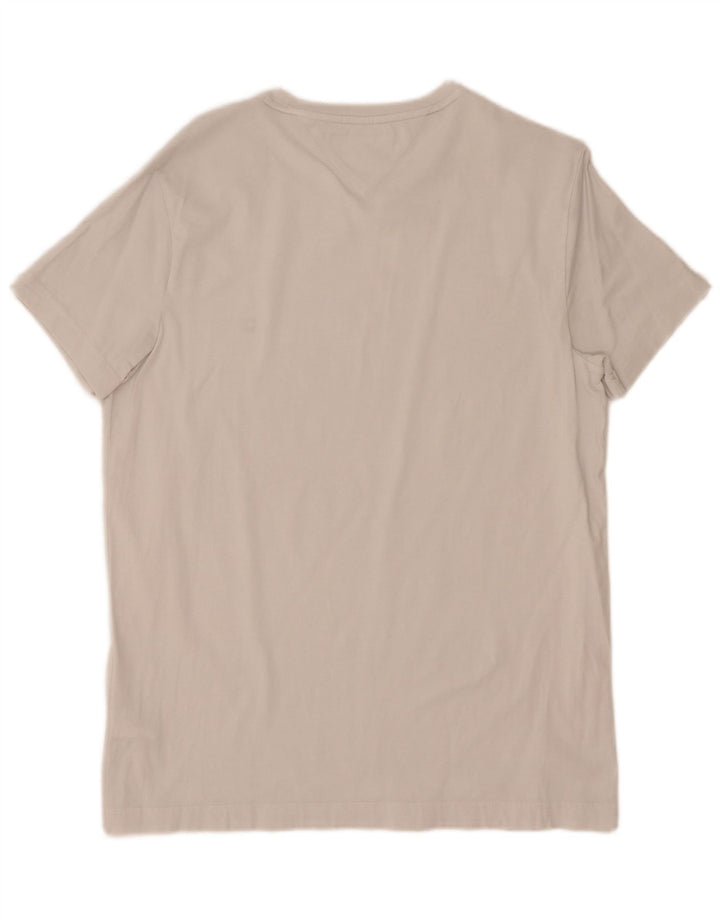 T-shirt extra slim da uomo Tommy Hilfiger Top grande in cotone bianco