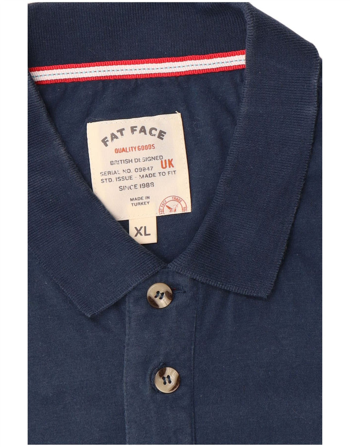 Polo da uomo Fat Face XL a righe blu navy