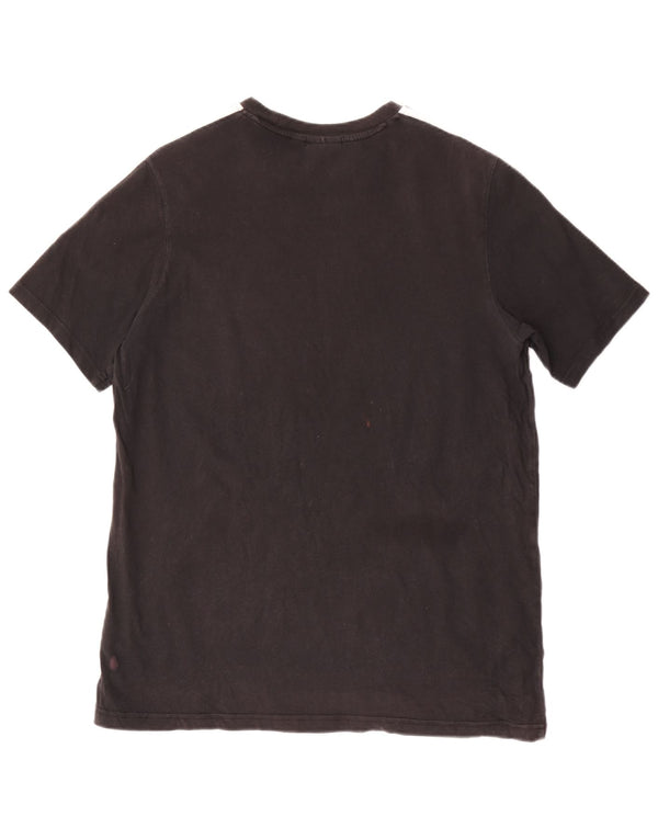 T-shirt grafica da uomo Adidas Top grande in cotone nero