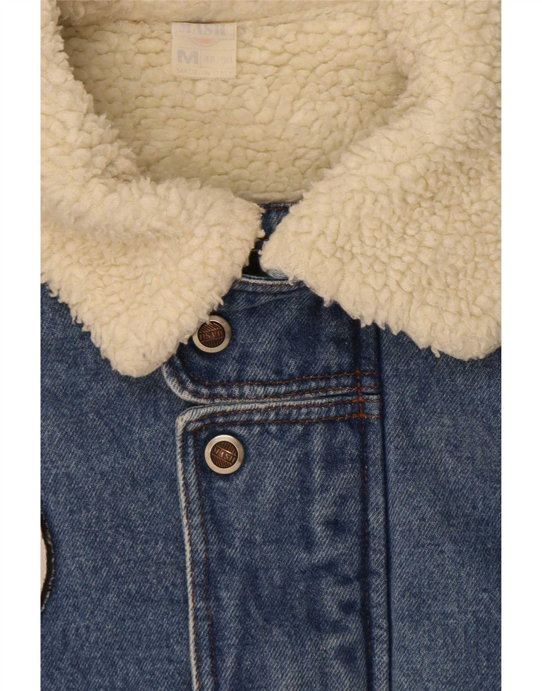 Giacca da aviatore da volo Mash Sherpa Denim da uomo IT 48/50 Blu medio