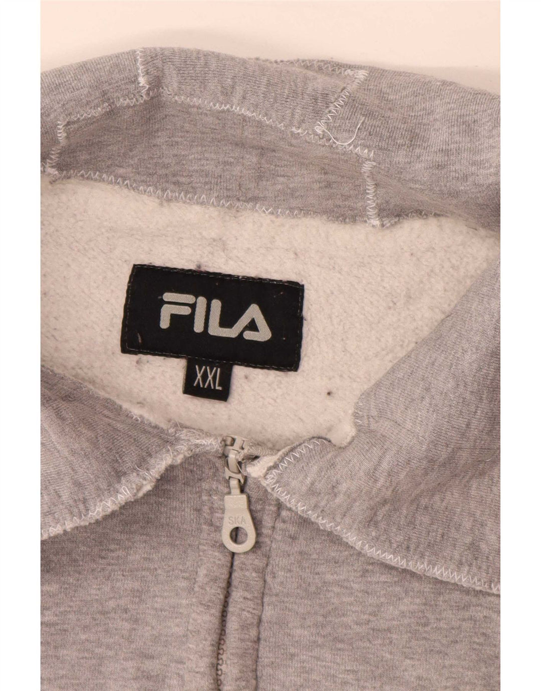Giacca da ginnastica grafica da donna Fila UK 20 2XL Grigio chiazzato