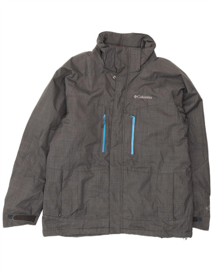 Giacca a vento da uomo Columbia UK 40 Large Grigio Poliestere
