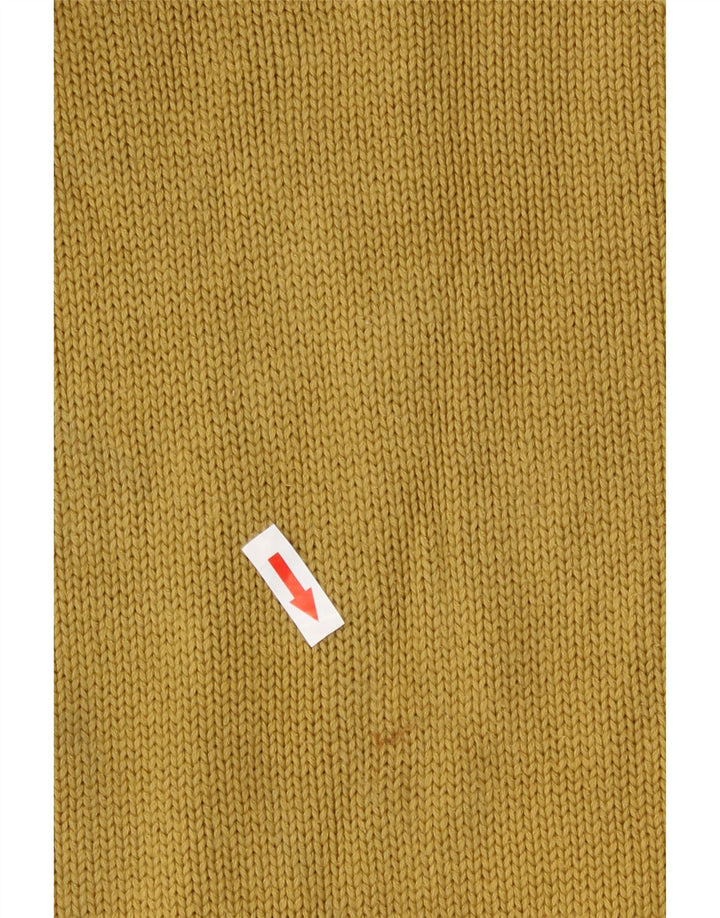 Maglione maglione a collo alto da donna Zara UK 14 grande giallo