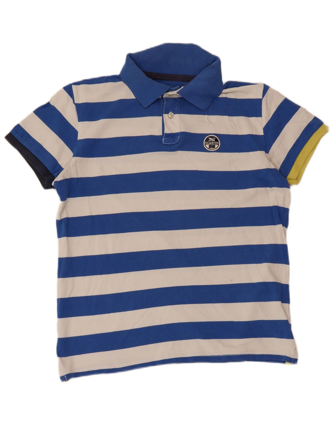 Polo da rugby da uomo NORTH SAILS grande in cotone a righe blu