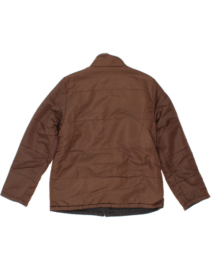 J. CREW Womens Reversible Bomber Jacket UK 14 Medium Brown Nylon Vintage J. Crew and Second-Hand J. Crew from Messina Hembry 