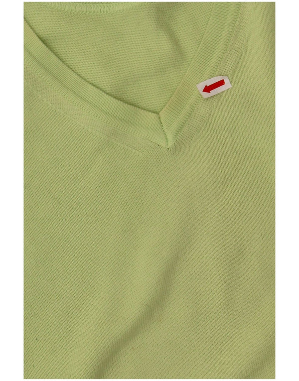 Maglia TRUSSARDI Uomo Scollo a V XL Cotone Verde