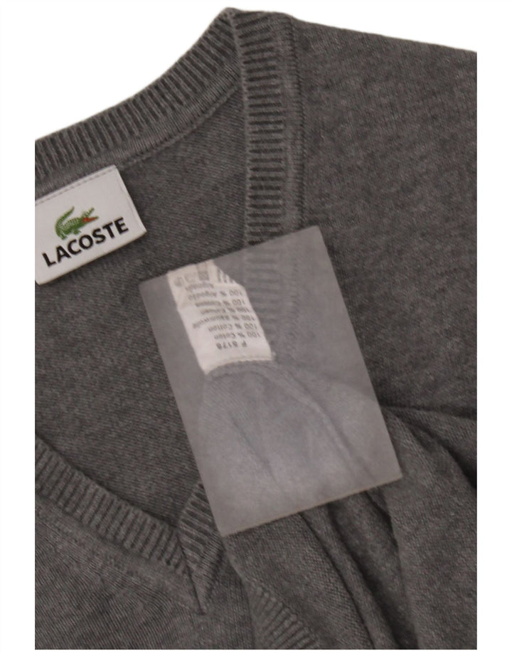 Canottiera da uomo Lacoste taglia 3 piccola in cotone grigio