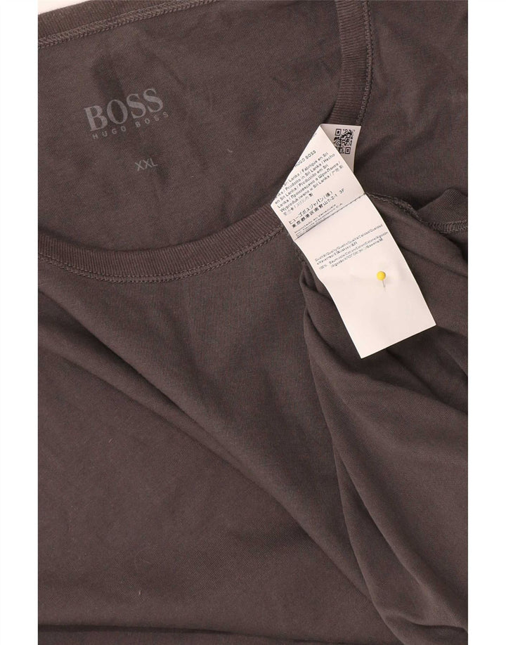 T-shirt da uomo Hugo Boss Top 2XL cotone grigio