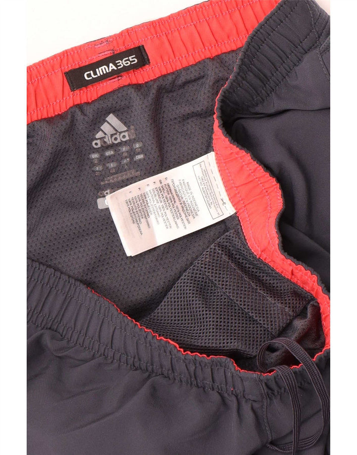 Pantaloncini sportivi Adidas Clima 365 da uomo in poliestere color block grigio medio