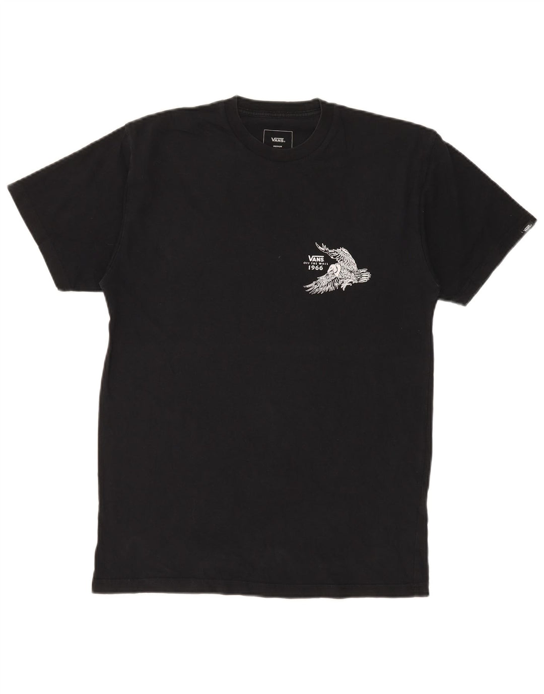 T-shirt grafica da uomo con vestibilità classica VANS, cotone medio nero