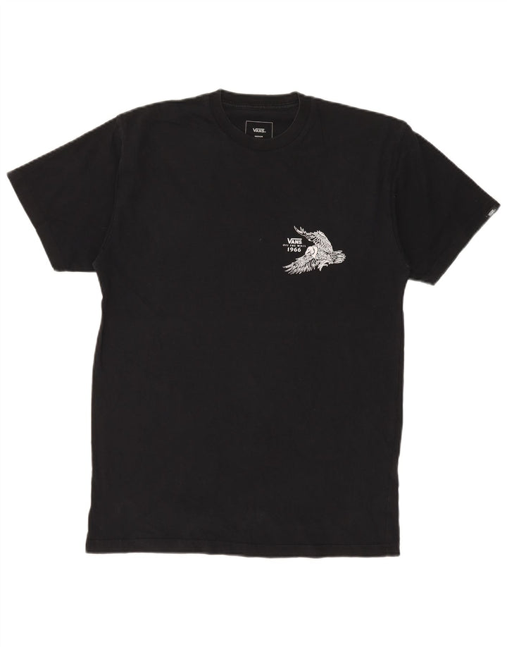 T-shirt grafica da uomo con vestibilità classica VANS, cotone medio nero