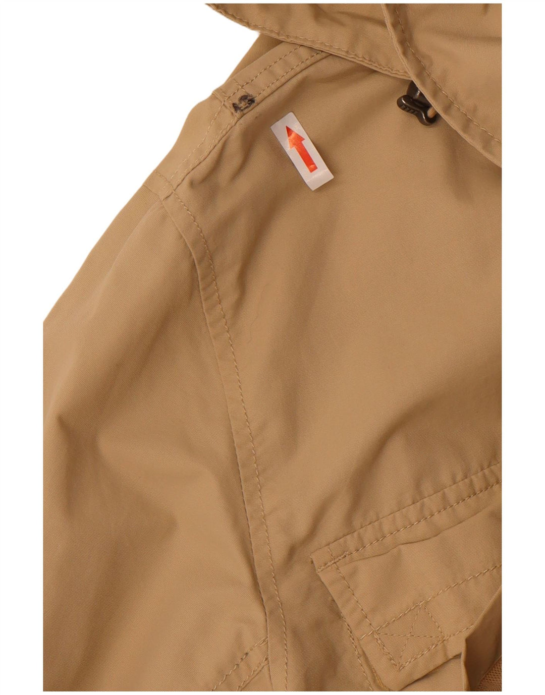 Giacca utilitaria con cappuccio da uomo Lands End UK 40 Large Beige Nylon