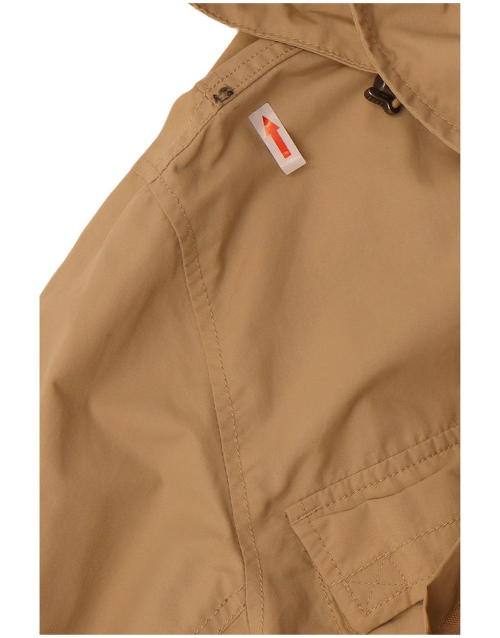 Giacca utilitaria con cappuccio da uomo Lands End UK 40 Large Beige Nylon