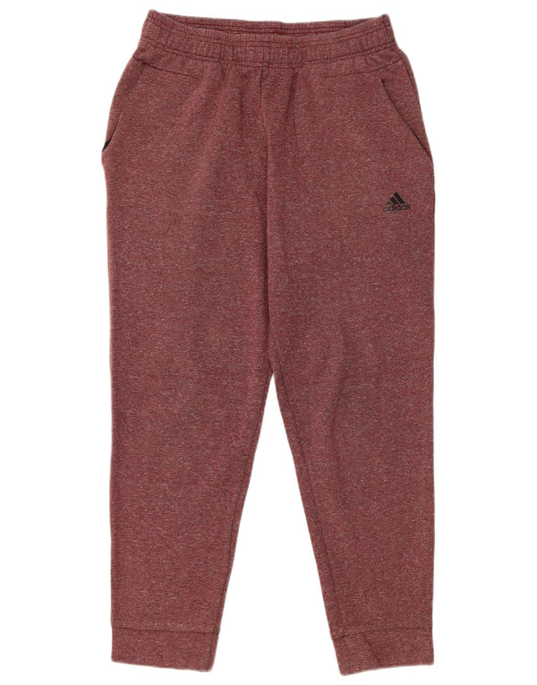 Pantaloni da tuta da uomo Adidas Joggers in cotone screziato bordeaux medio