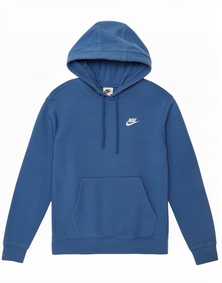 Felpa con cappuccio da uomo Nike XS in cotone blu