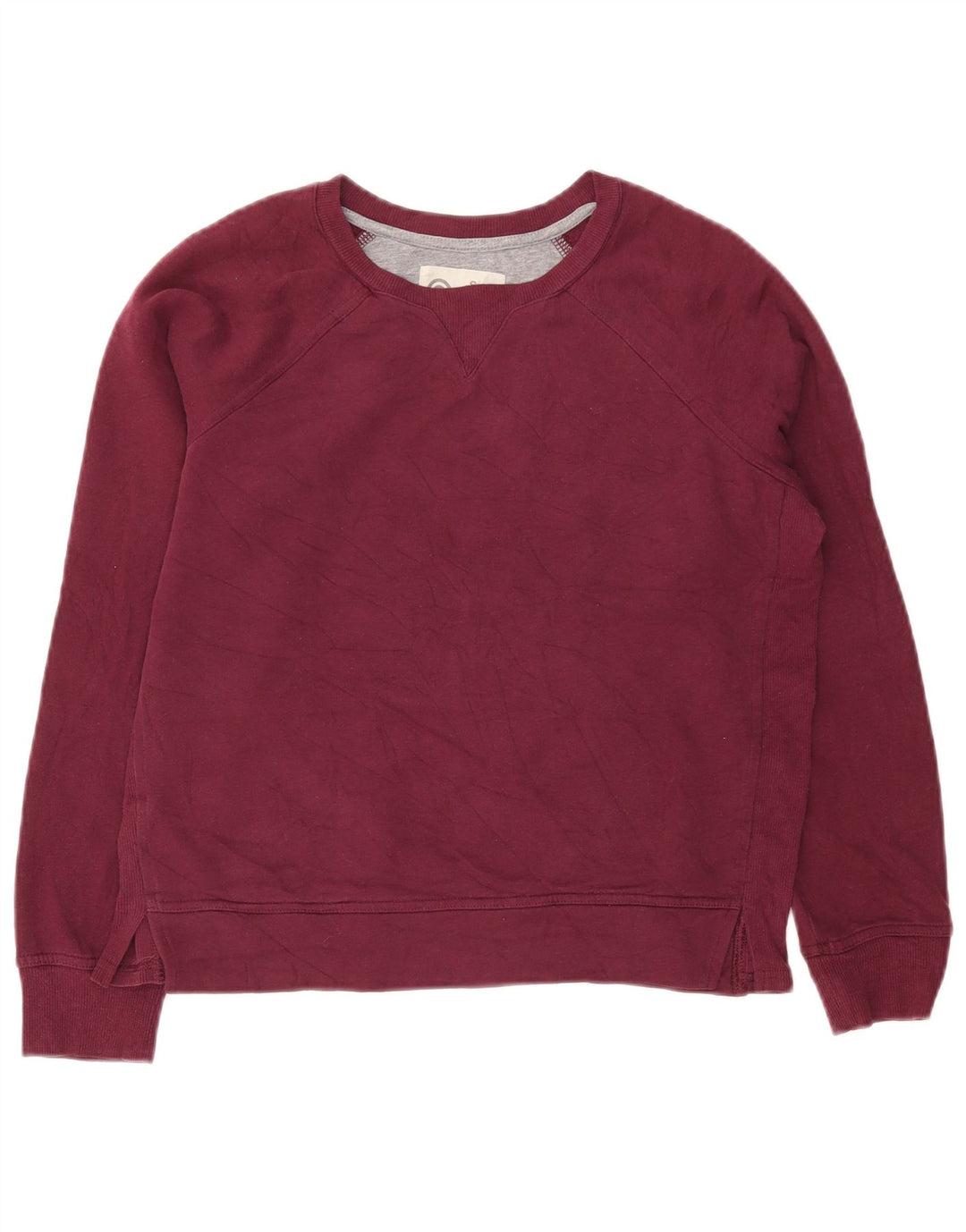 Felpa corta oversize da donna Champion, maglione UK 10 piccolo bordeaux