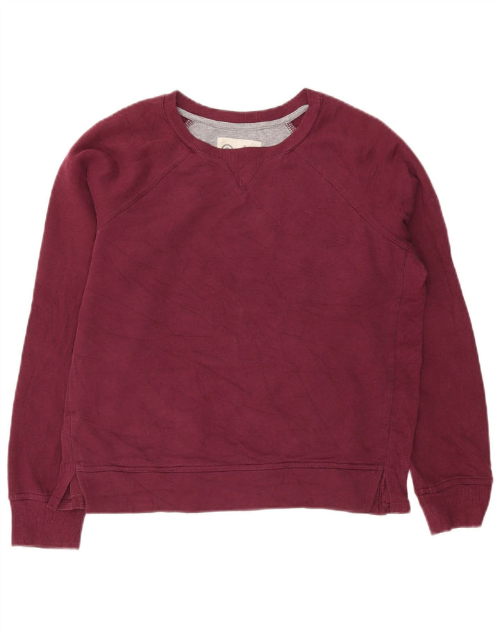 Felpa corta oversize da donna Champion, maglione UK 10 piccolo bordeaux