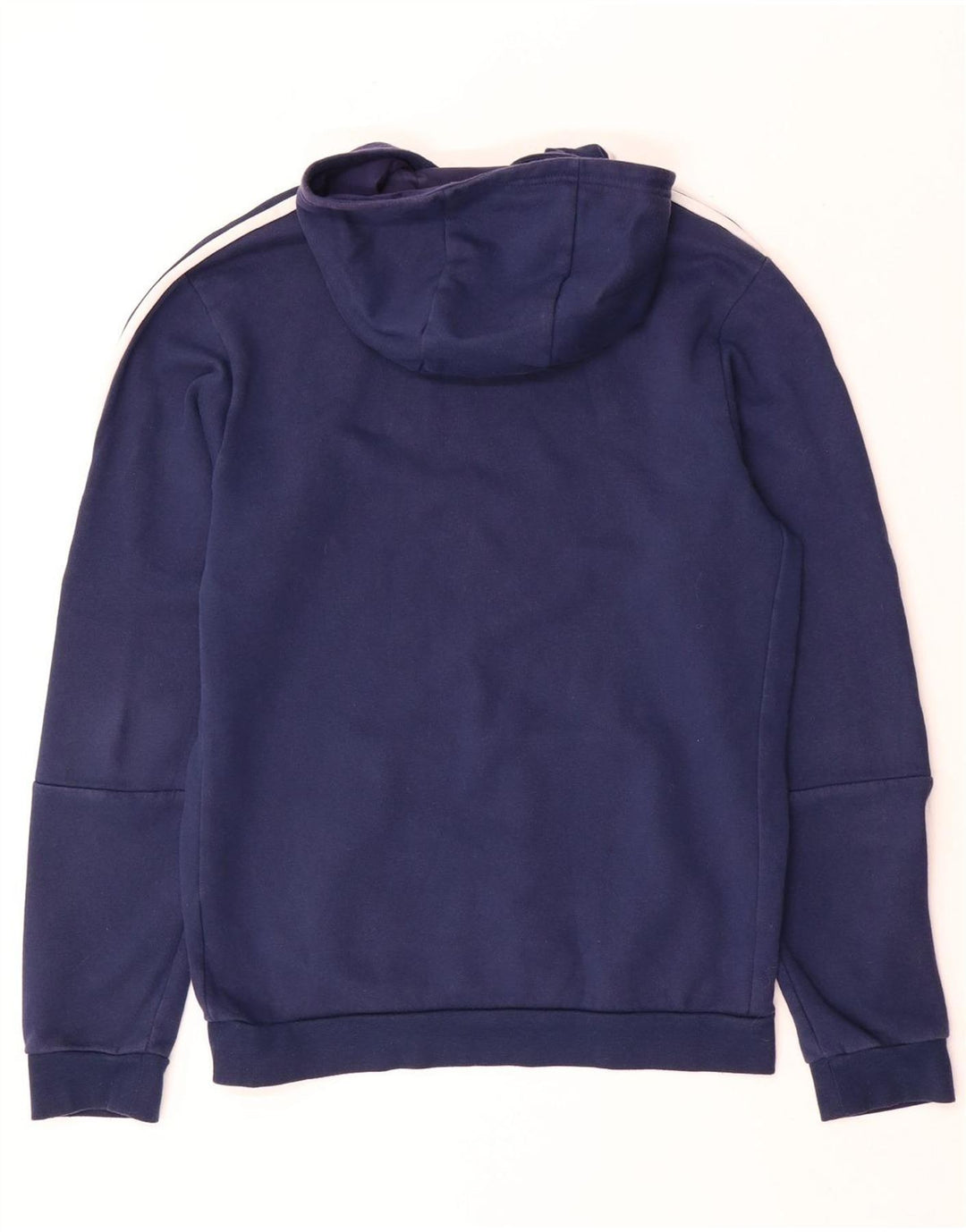Felpa con cappuccio da uomo Adidas Small in cotone blu navy